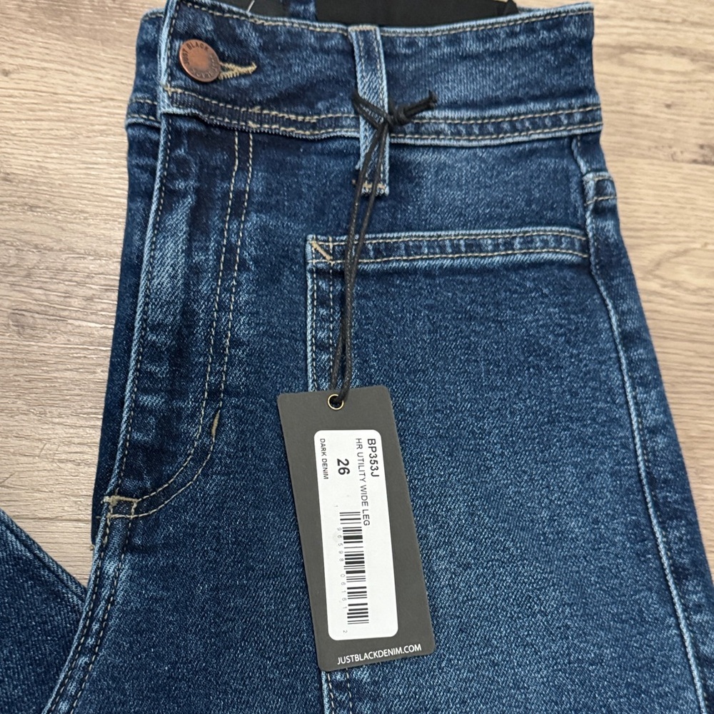 NWT Just Black Denim Wide Leg Jeans - Picture 6 of 9
